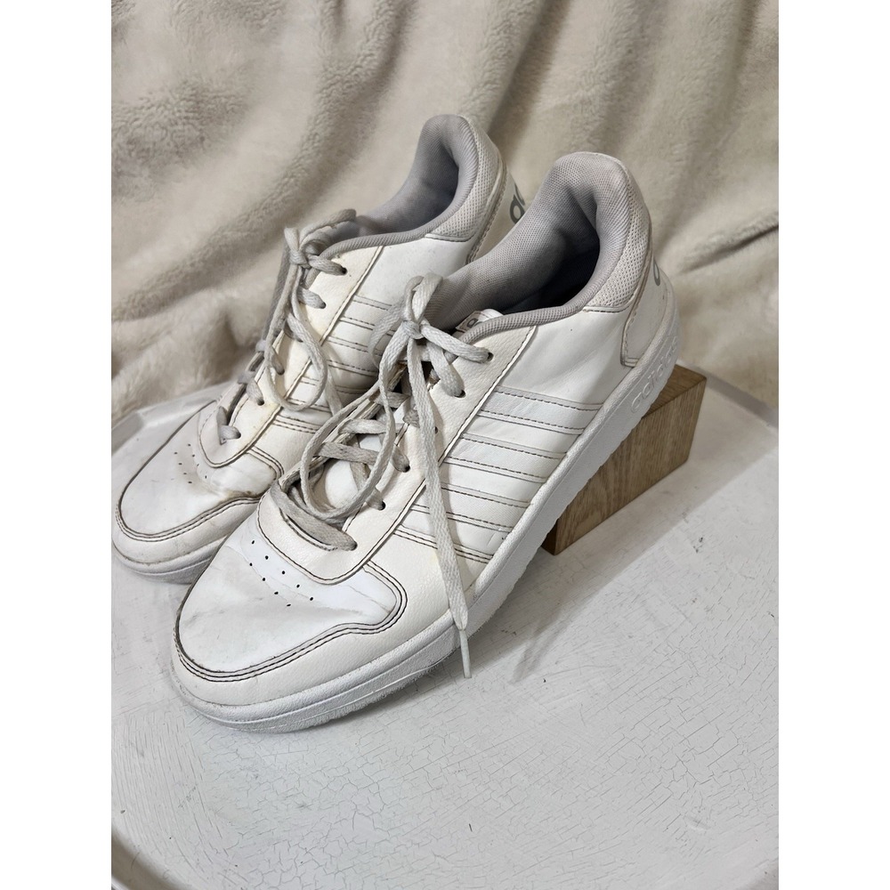 Adidas Hoops 2.0 Sneakers Womens 11 White Low Top Athletic Shoes FY6024